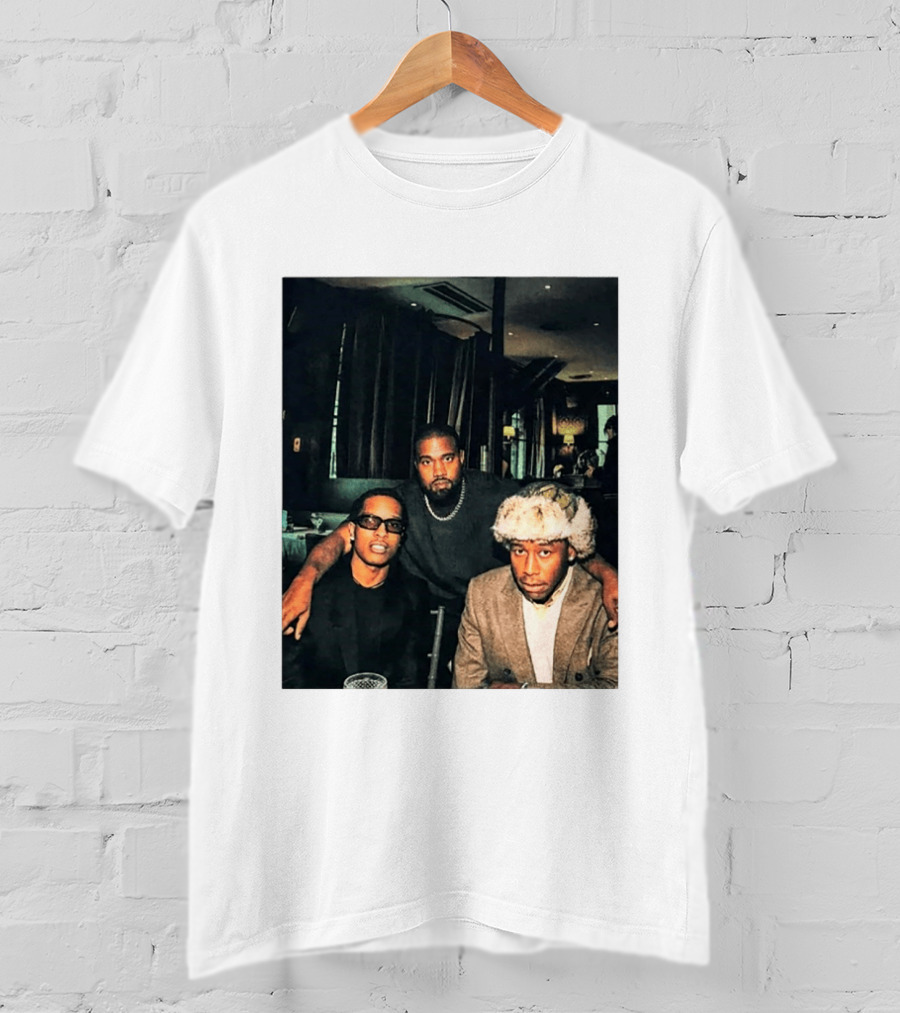 Kanye West Tyler The Creator A$AP Rocky Iconic Photo Collaboration T-Shirt