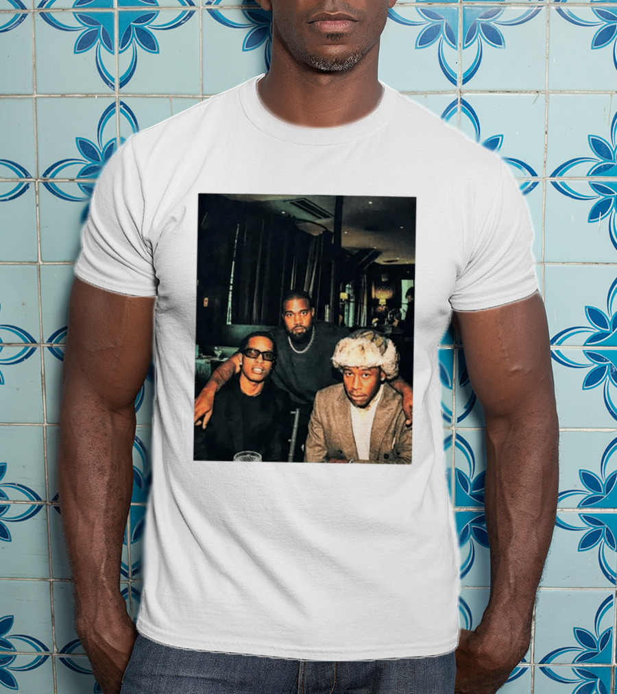 Kanye West Tyler The Creator A$AP Rocky Iconic Photo Collaboration T-Shirt