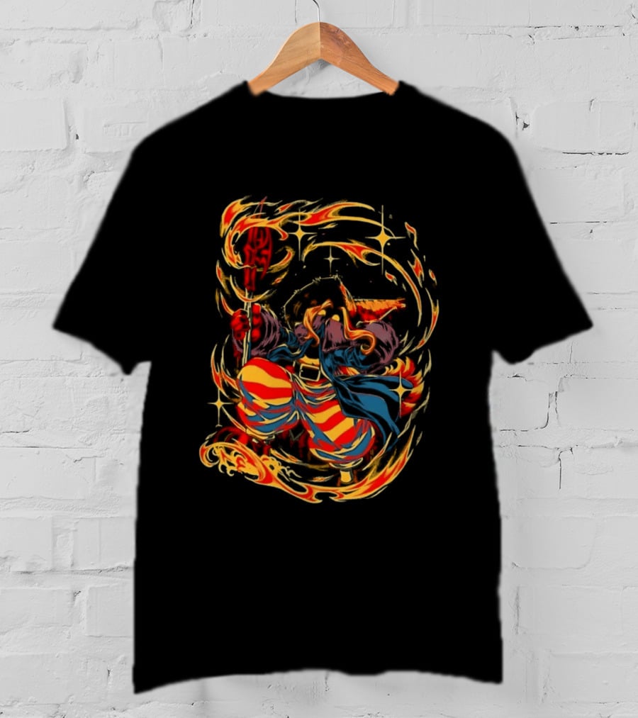 Black Mage Final Fantasy Tactics Fire Magic Power Blast T-Shirt
