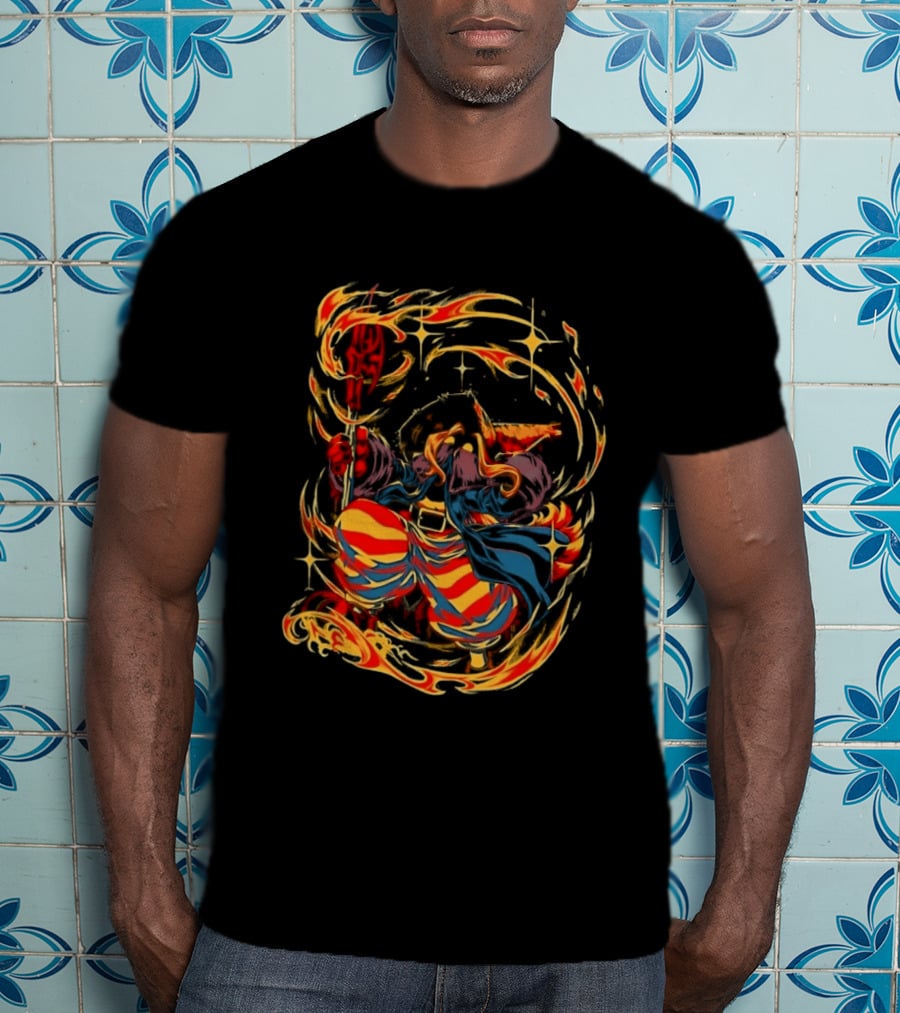 Black Mage Final Fantasy Tactics Fire Magic Power Blast T-Shirt