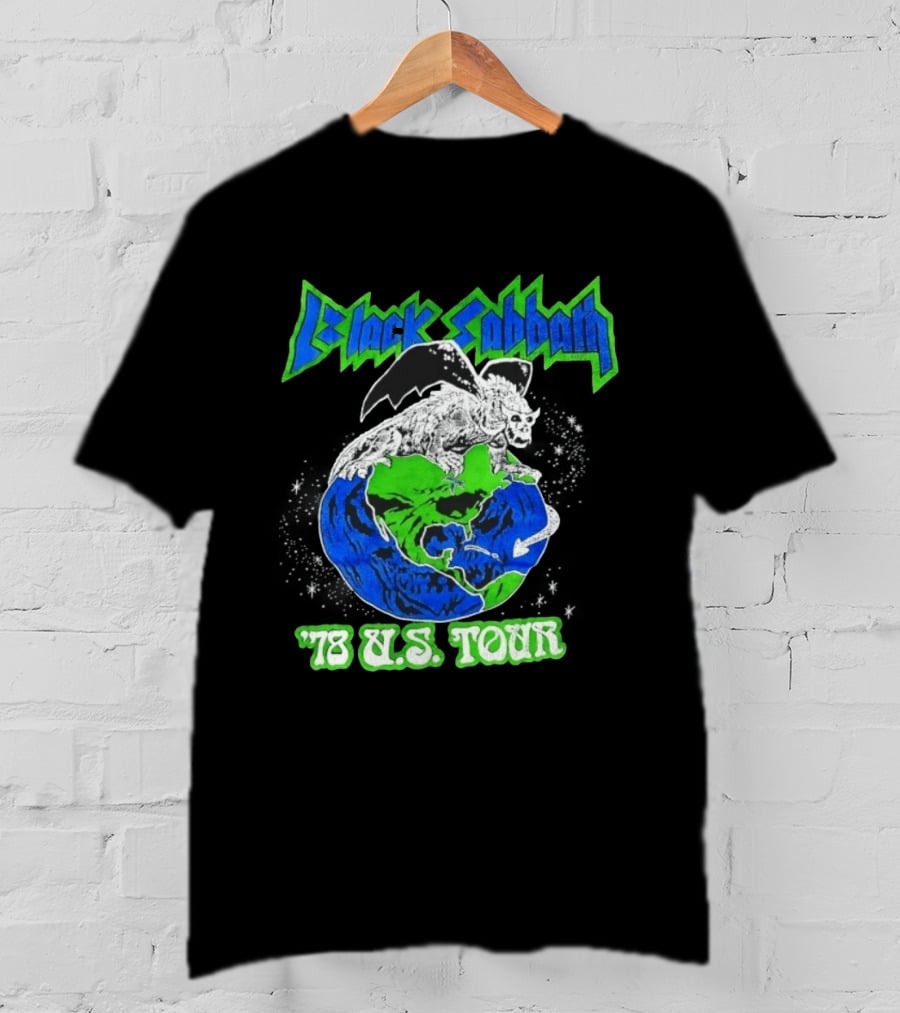 Black Sabbath 78 US Tour Winged Beast On Earth T-Shirt