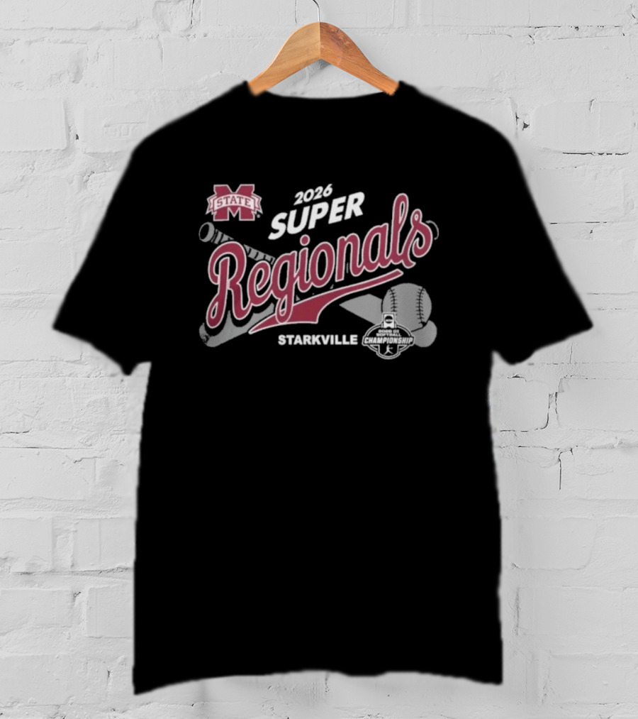 Mississippi State 2026 Super Regionals Starkville Bulldogs T-Shirt