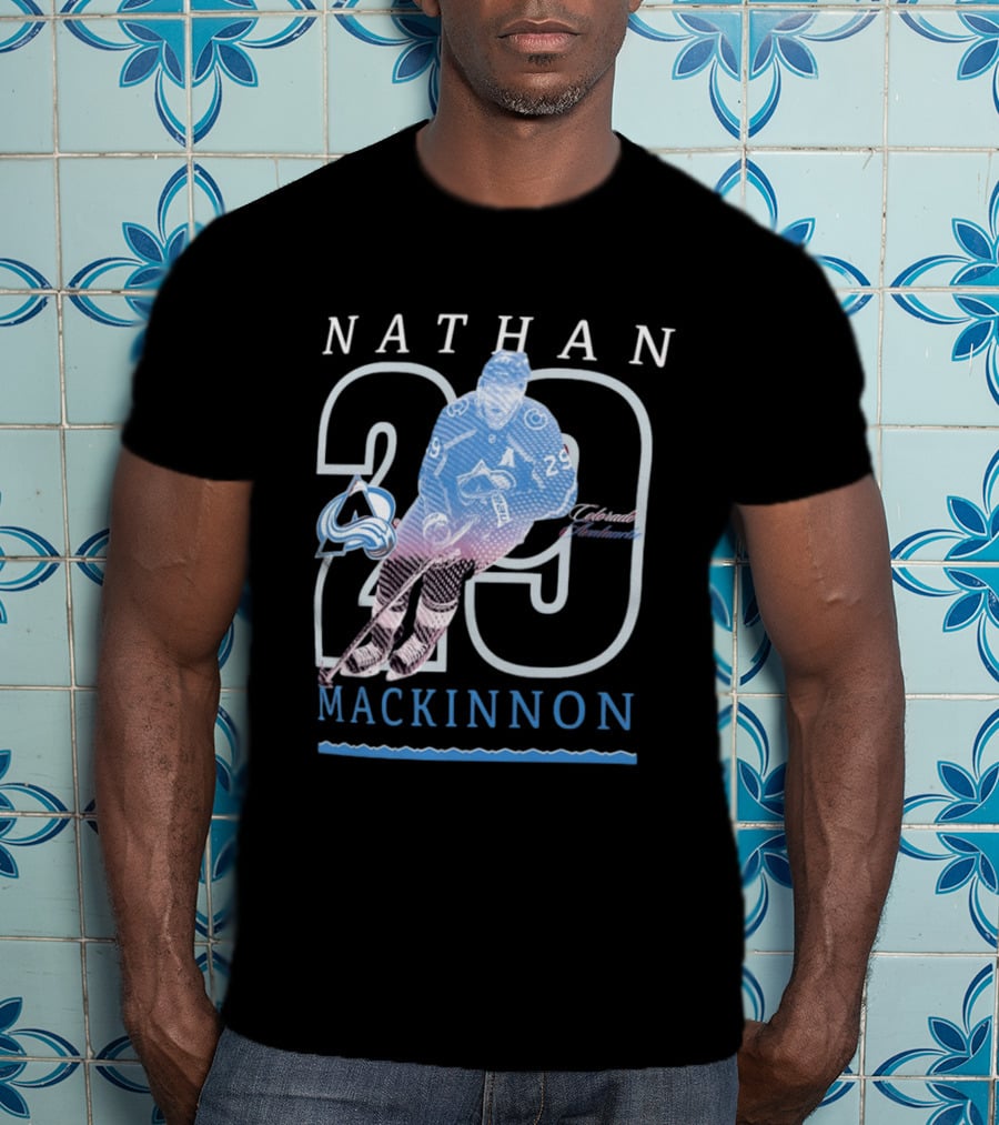 Nathan MacKinnon 29 Colorado Avalanche NHL Player Sports Fan Gear T-Shirt