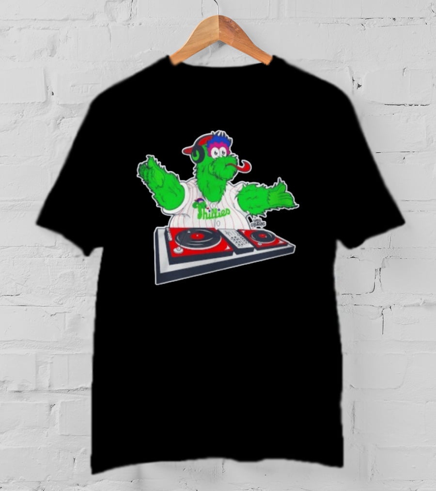 Philadelphia Phillies Phanatic DJ Turntable Fun T-Shirt