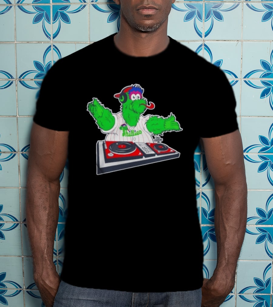 Philadelphia Phillies Phanatic DJ Turntable Fun T-Shirt