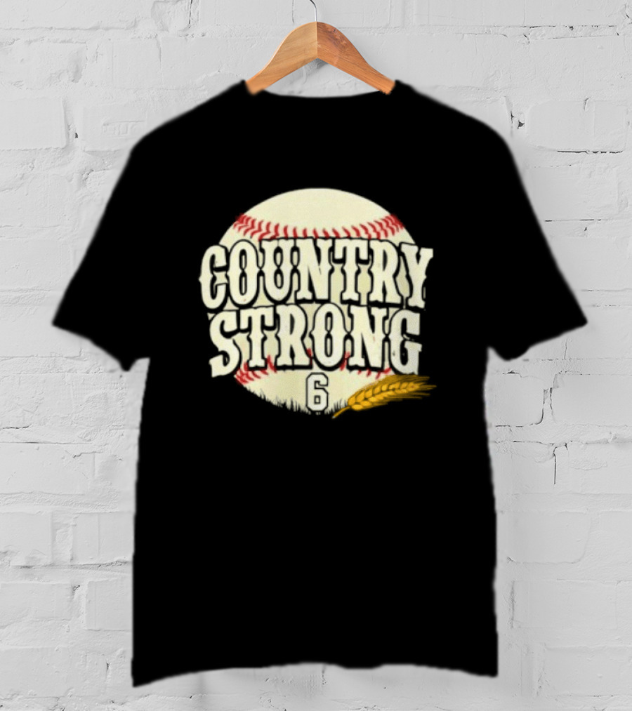 Country Strong Jake Meyers #6 Houston Astros Baseball T-Shirt