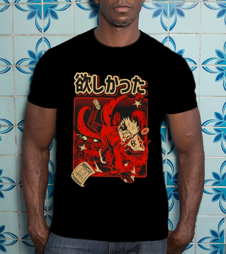 Vash The Stampede Wanted Love Peace Donuts T-Shirt