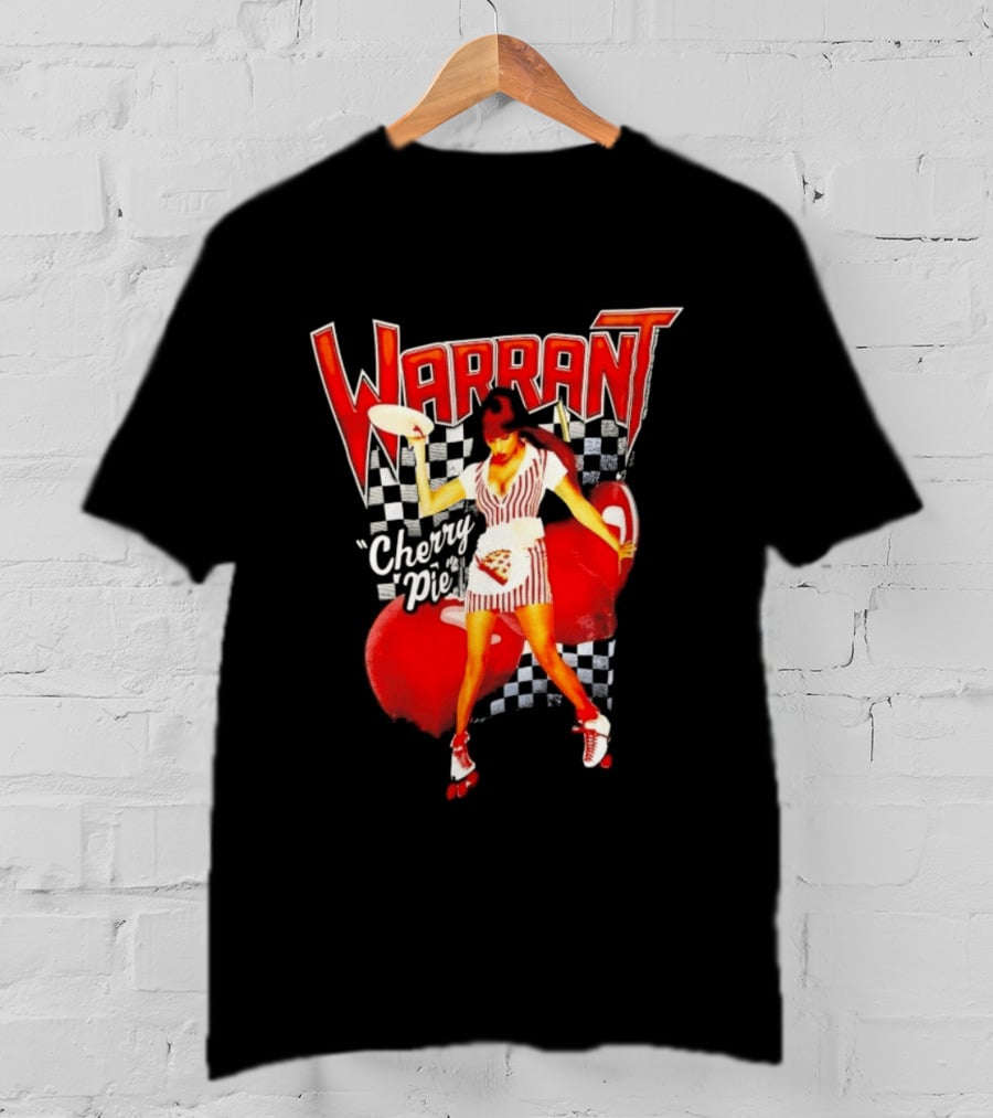 Warrant Cherry Pie Roller Skates T-Shirt