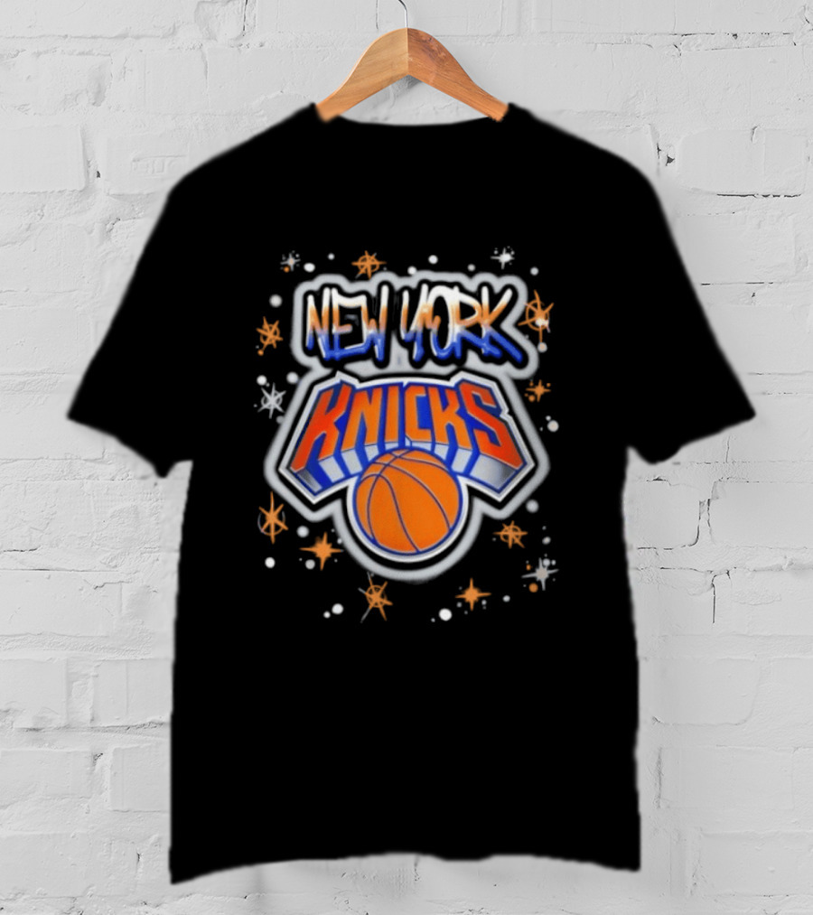 New York Knicks Airbrush NBA Basketball Team T-Shirt