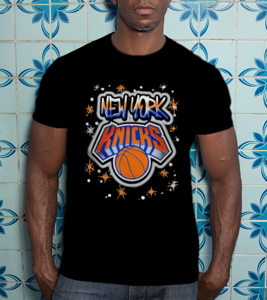 New York Knicks Airbrush NBA Basketball Team T-Shirt