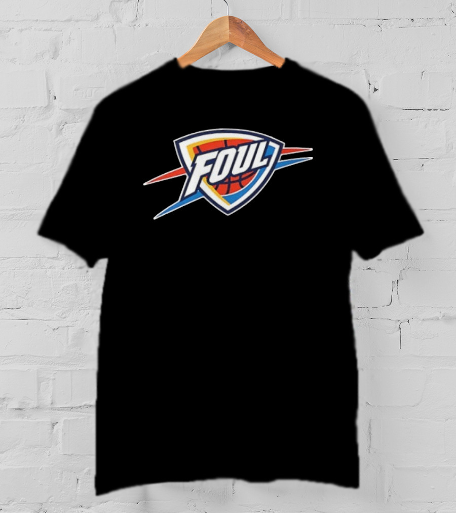 Oklahoma City Thunder Foul Basketball SGA Two Free Throws 2 Sided T-Shirt
