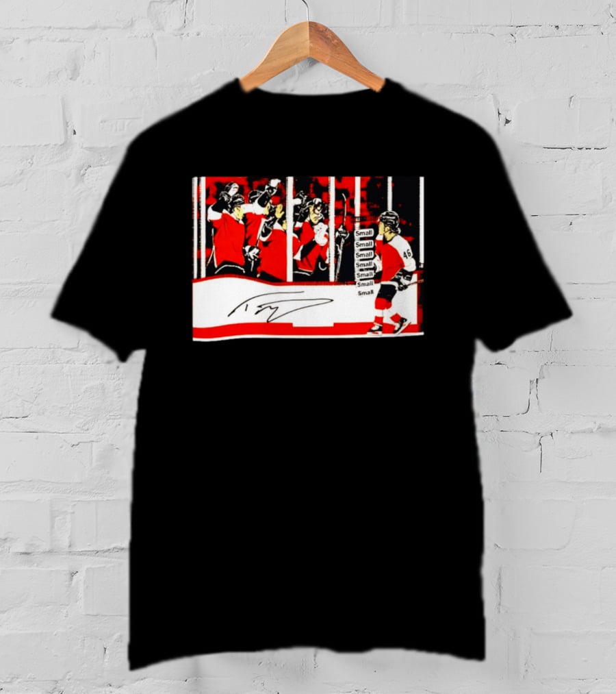Philadelphia Flyers Hockey Team Celebration Frozen Victory Small T-Shirt
