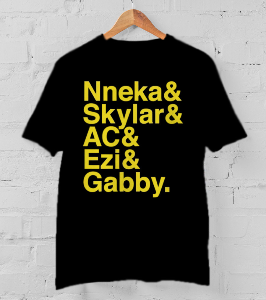 Nneka Skylar AC Ezi Gabby Seattle Storm WNBA 2025 Ampersand Stars T-Shirt