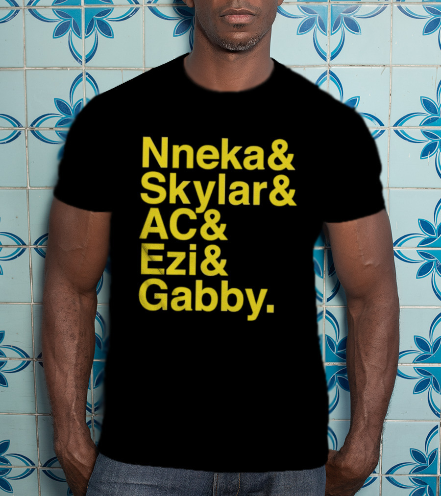 Nneka Skylar AC Ezi Gabby Seattle Storm WNBA 2025 Ampersand Stars T-Shirt
