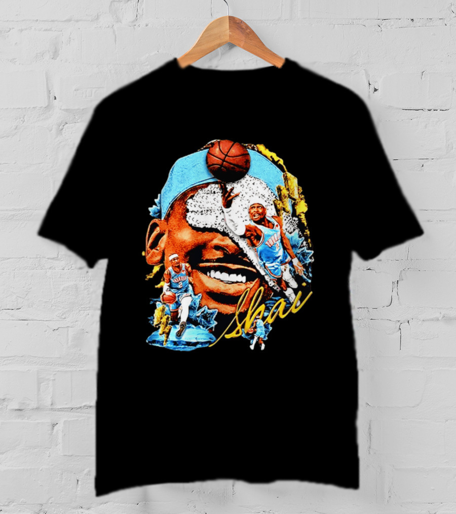Shai Gilgeous Alexander Oklahoma City Thunder Basketball NBA Sports Fan Gear T-Shirt