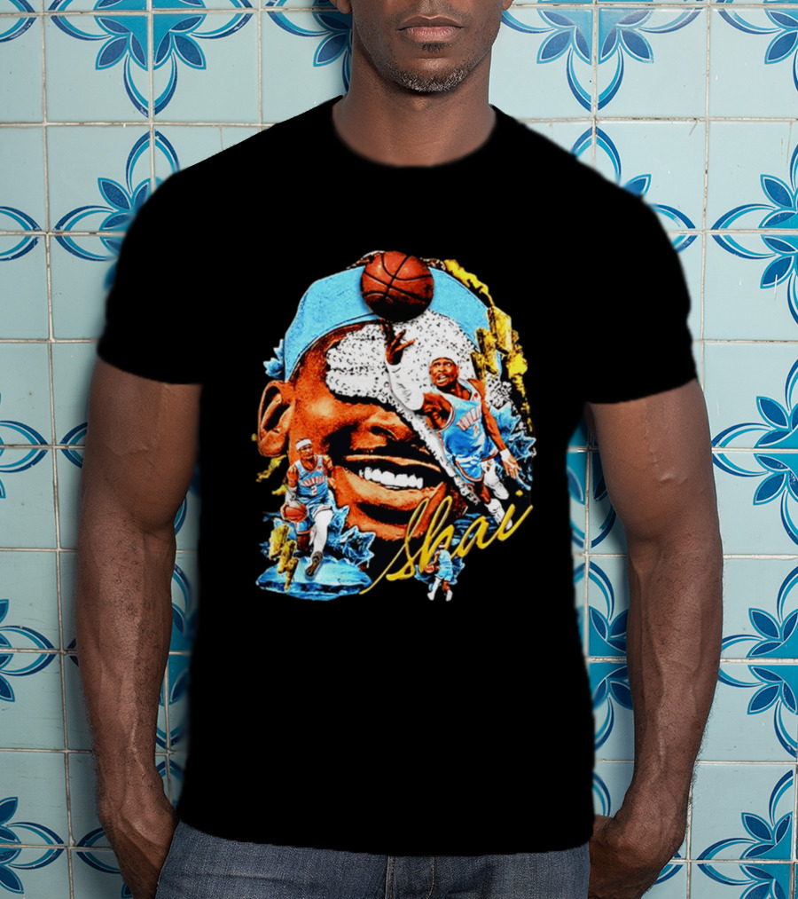 Shai Gilgeous Alexander Oklahoma City Thunder Basketball NBA Sports Fan Gear T-Shirt