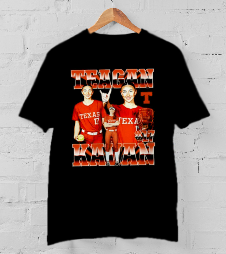 Teagan Kavan Texas 17 NCAA Softball Longhorns Player T-Shirt