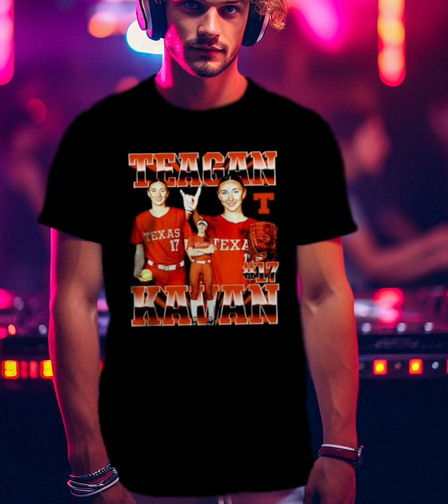 Teagan Kavan Texas 17 NCAA Softball Longhorns Player T-Shirt