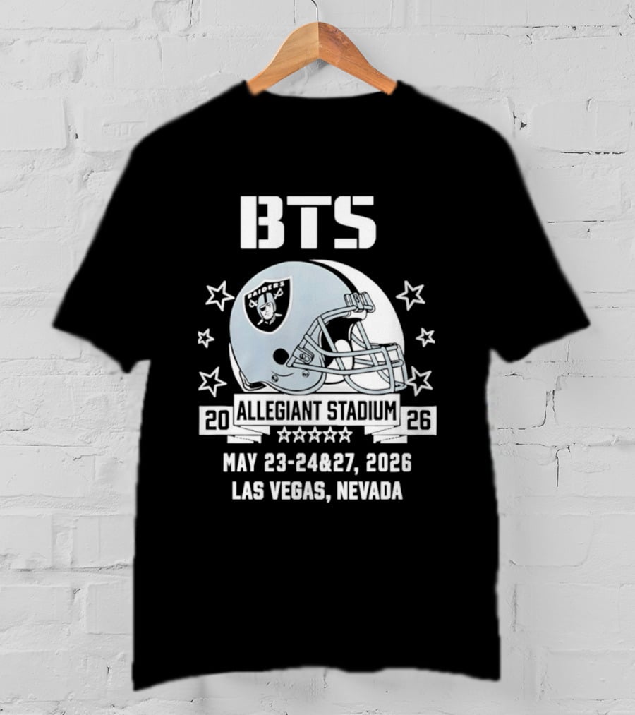 BTS Las Vegas Allegiant Stadium May 23 27 2026 Raiders Event T-Shirt