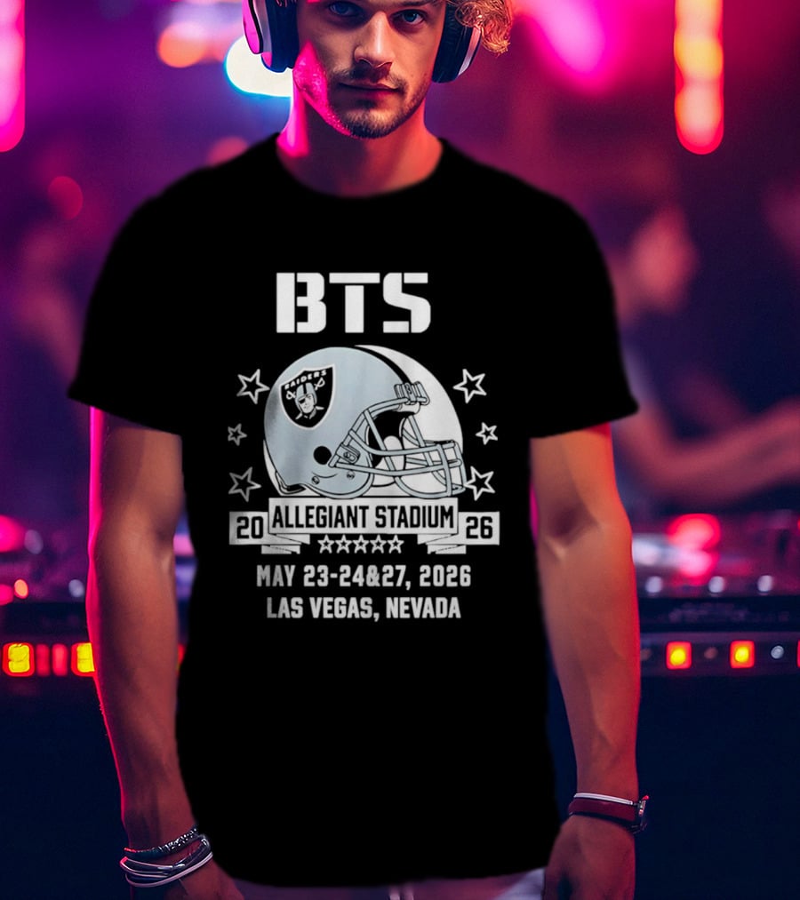 BTS Las Vegas Allegiant Stadium May 23 27 2026 Raiders Event T-Shirt