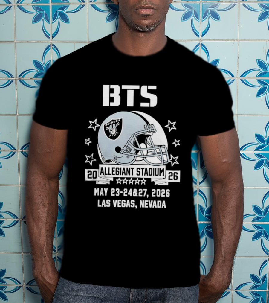 BTS Las Vegas Allegiant Stadium May 23 27 2026 Raiders Event T-Shirt