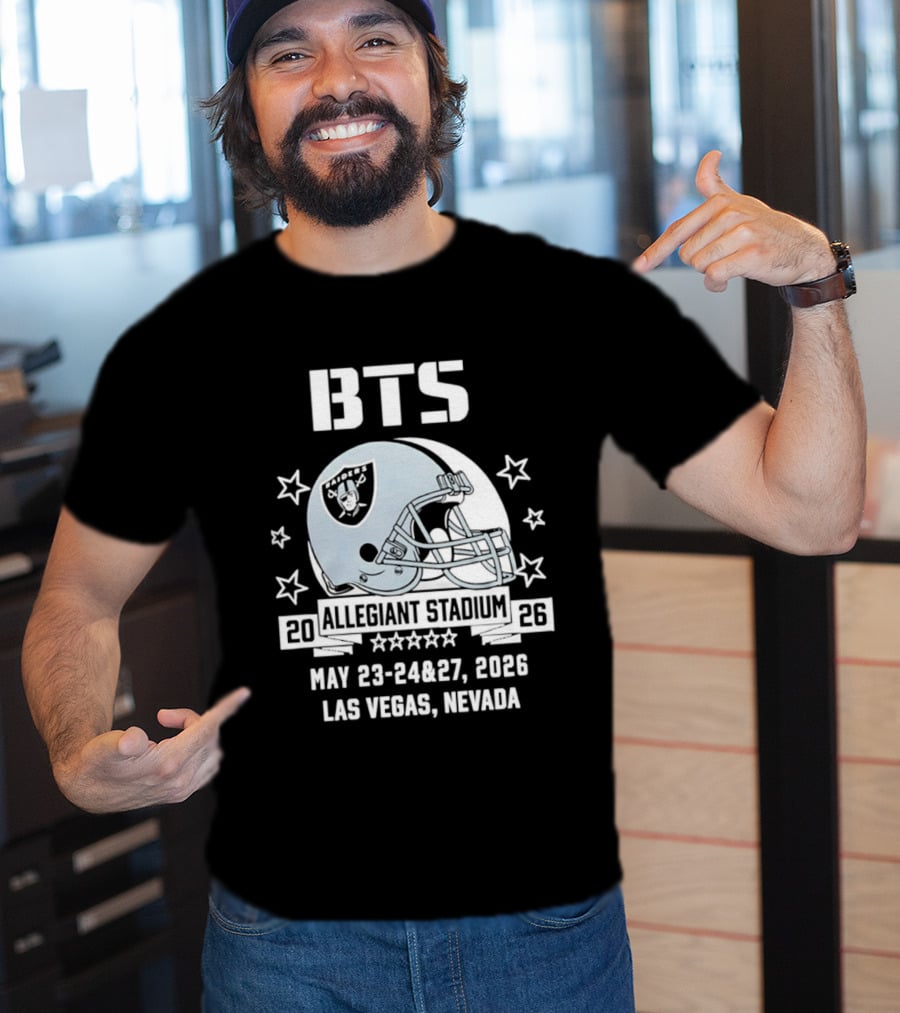 BTS Las Vegas Allegiant Stadium May 23 27 2026 Raiders Event T-Shirt