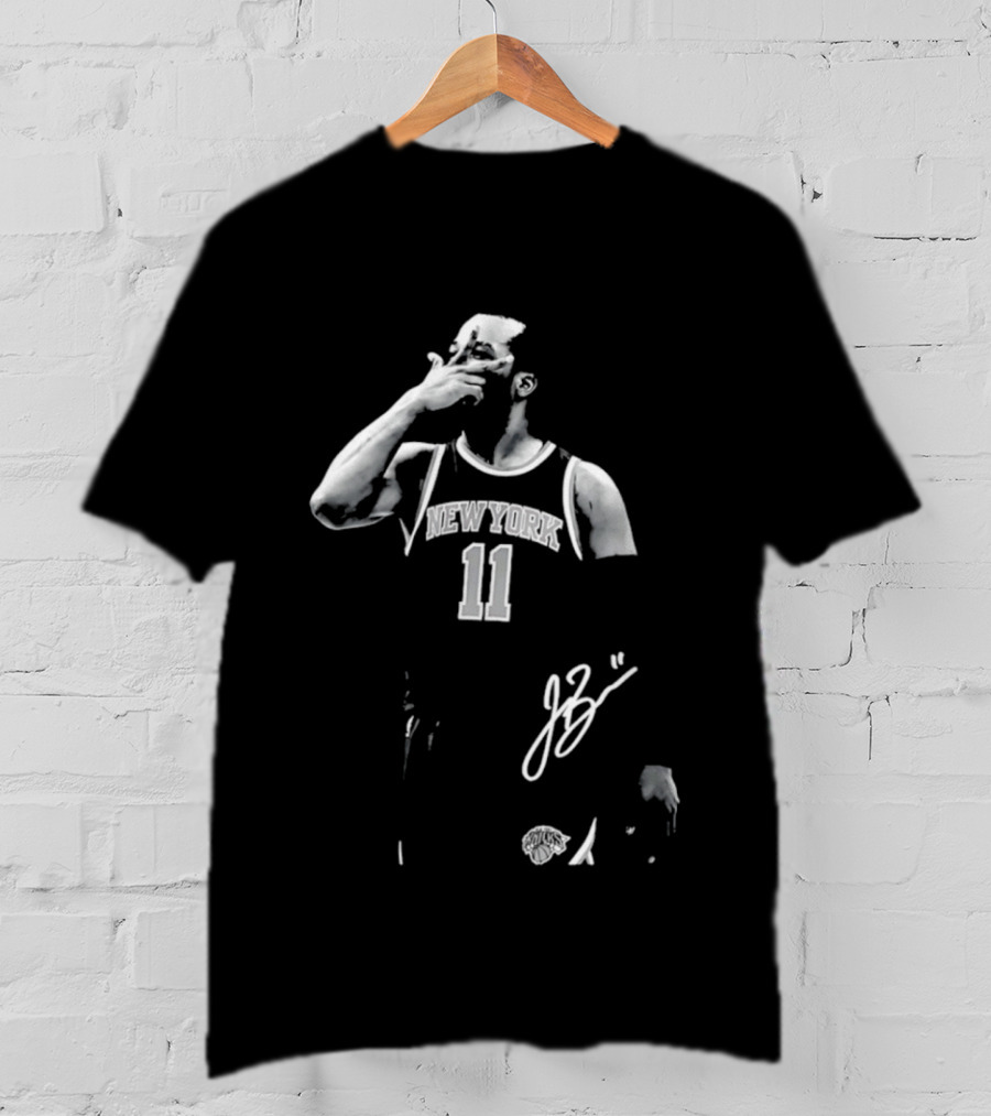 Jalen Brunson New York Knicks 11 Captain Clutch Signature T-Shirt