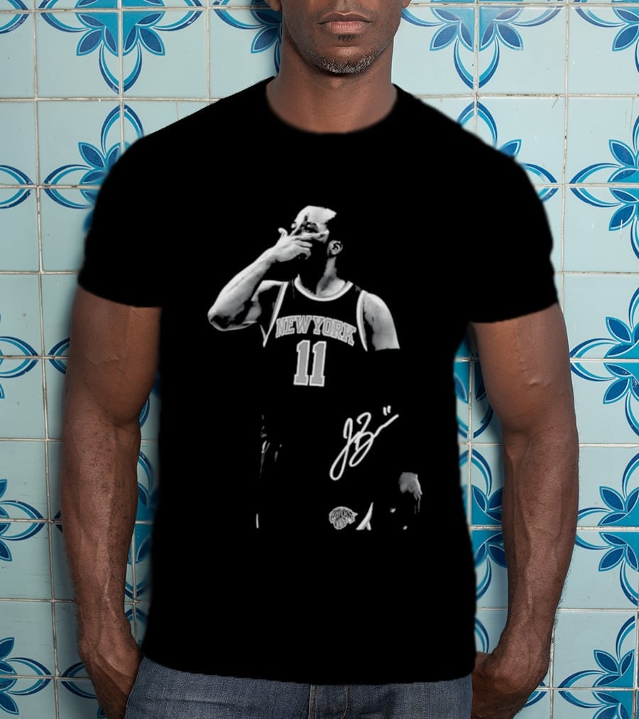 Jalen Brunson New York Knicks 11 Captain Clutch Signature T-Shirt
