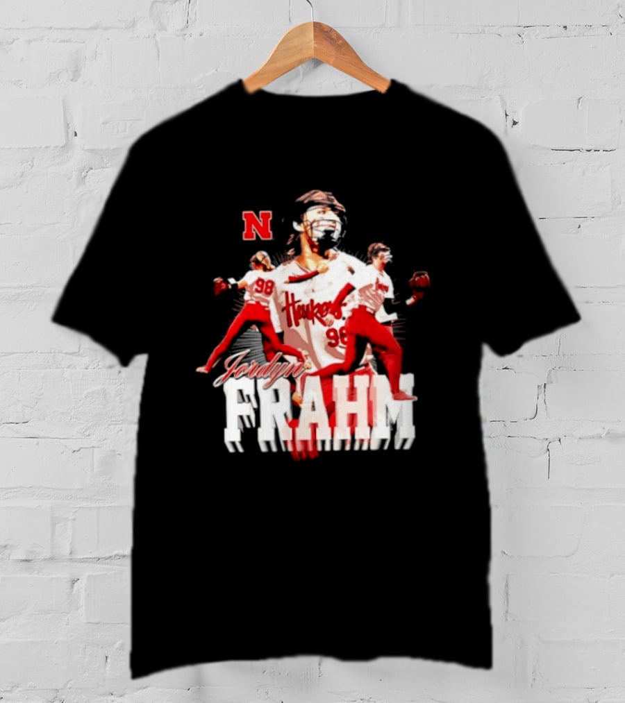 Jordyn Frahm Huskers 98 Nebraska Cornhuskers NCAA Softball T-Shirt
