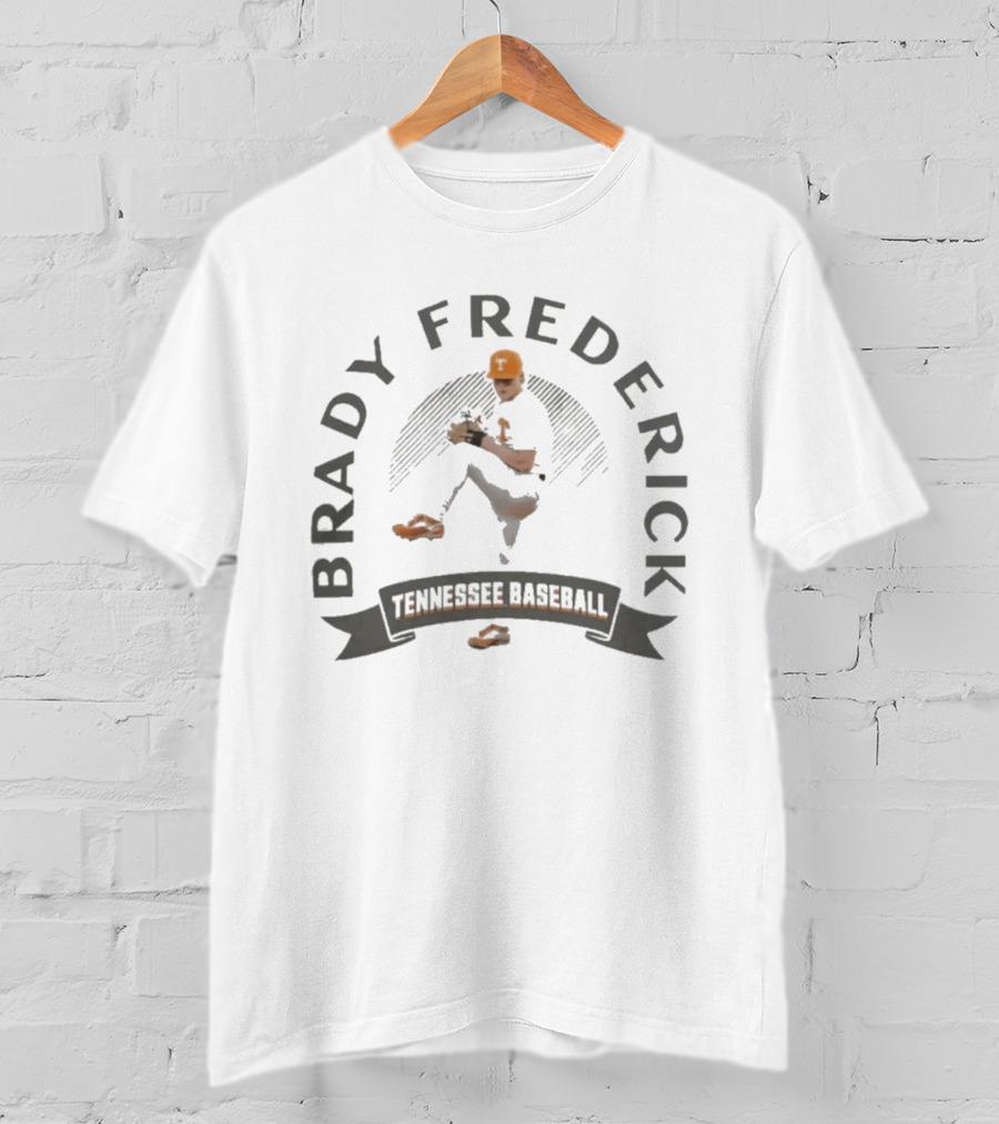 Brady Frederick Tennessee Baseball Orange T-Shirt