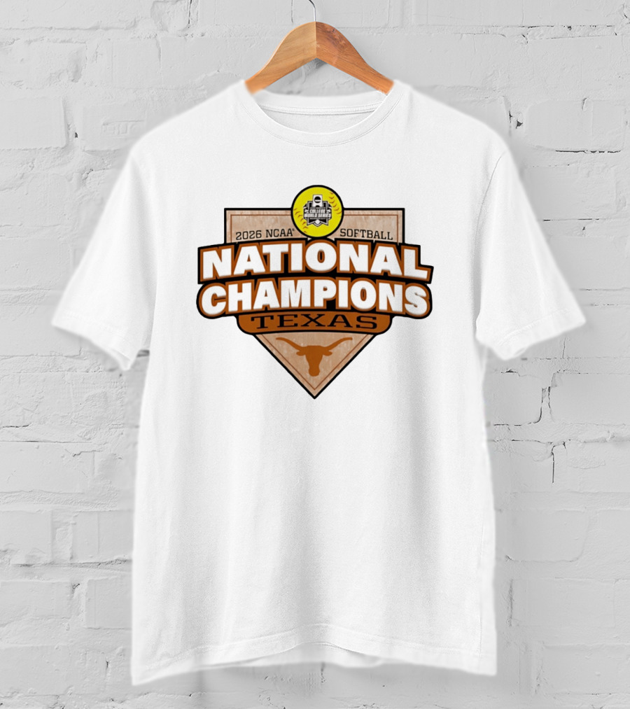 Texas Longhorns 2026 NCAA Softball National Champions T-Shirt