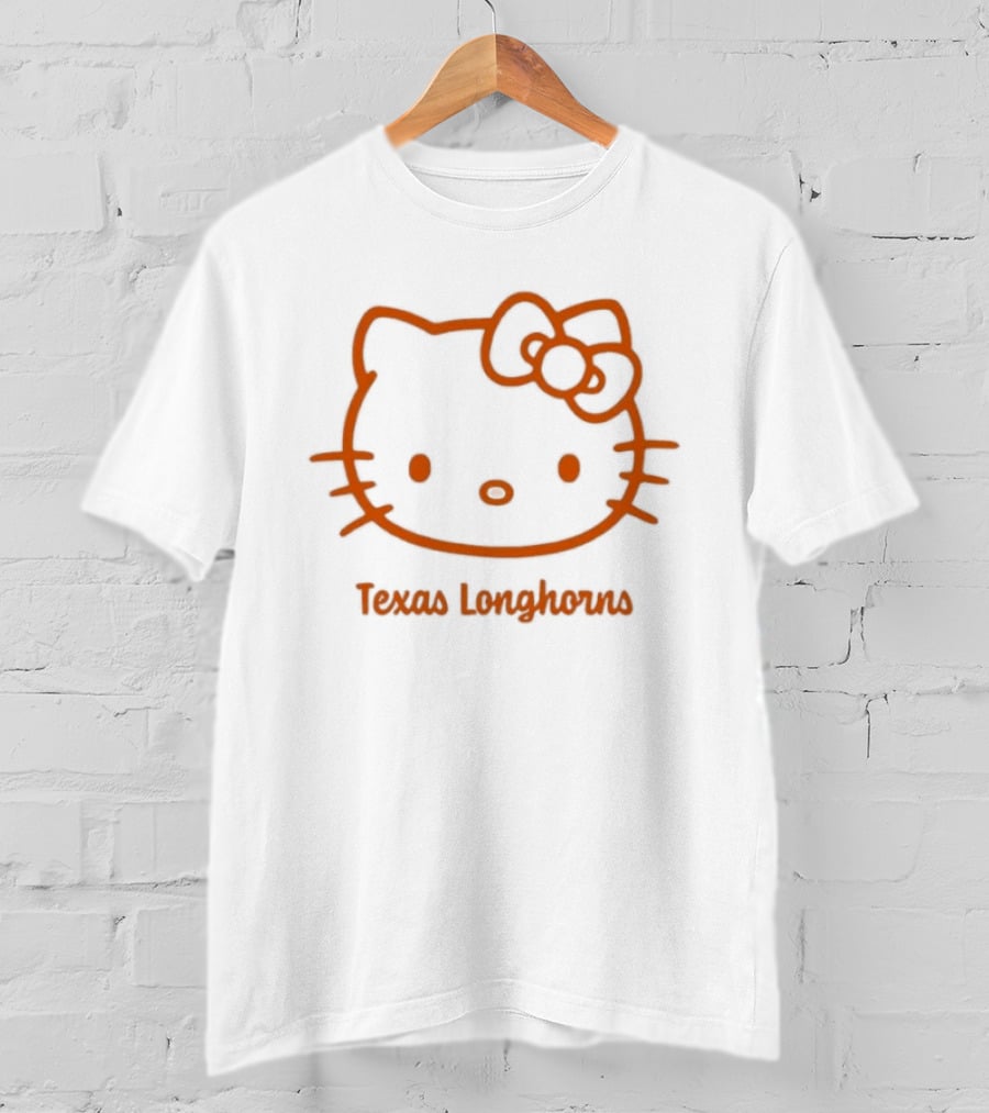 Texas Longhorns Hello Kitty Bow Out T-Shirt