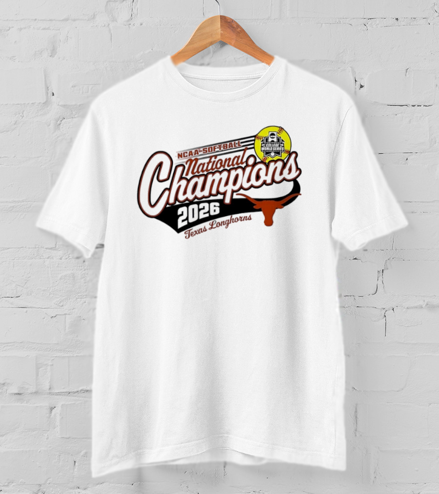Texas Longhorns 2026 Softball National Champions T-Shirt