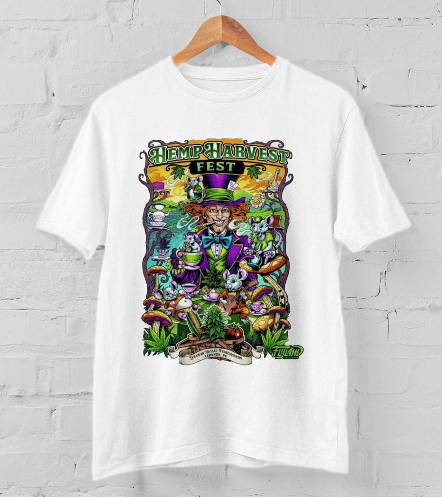 Hemp Harvest Fest 2026 Lebanon Valley Fairgrounds Tea Party T-Shirt