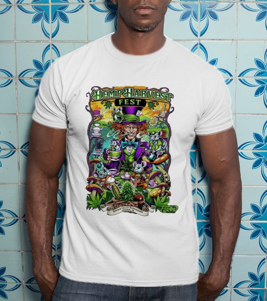 Hemp Harvest Fest 2026 Lebanon Valley Fairgrounds Tea Party T-Shirt