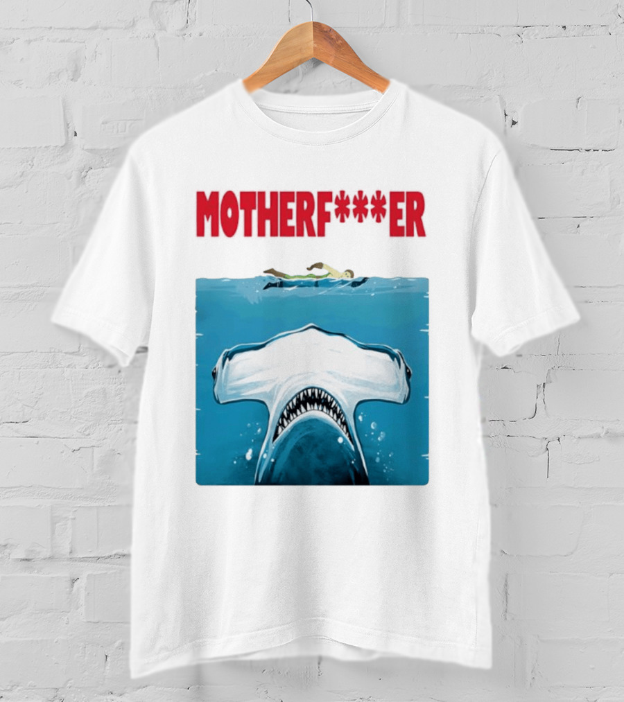 Samuel L Jackson Motherfucker Hammerhead Shark Jaws T-Shirt