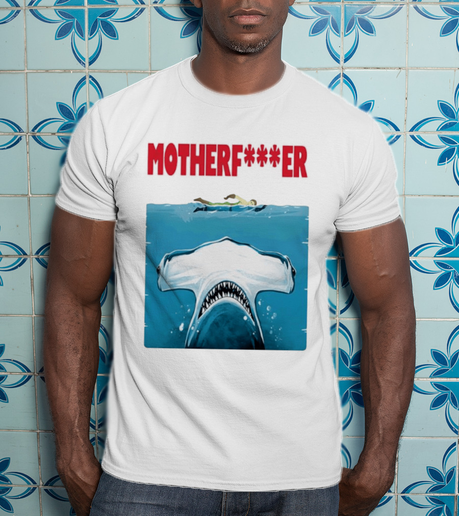 Samuel L Jackson Motherfucker Hammerhead Shark Jaws T-Shirt