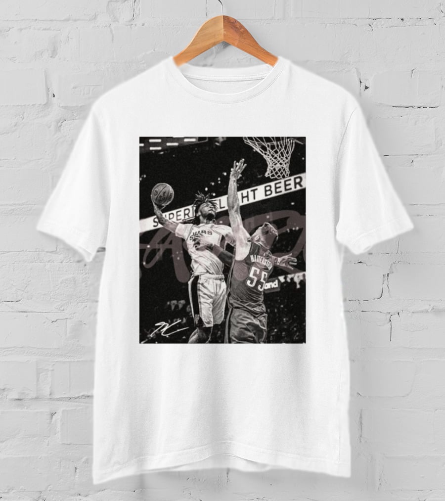 San Antonio Spurs Basketball Hartenstein 55 Player Action Photo Sport Superior Light Beer T-Shirt