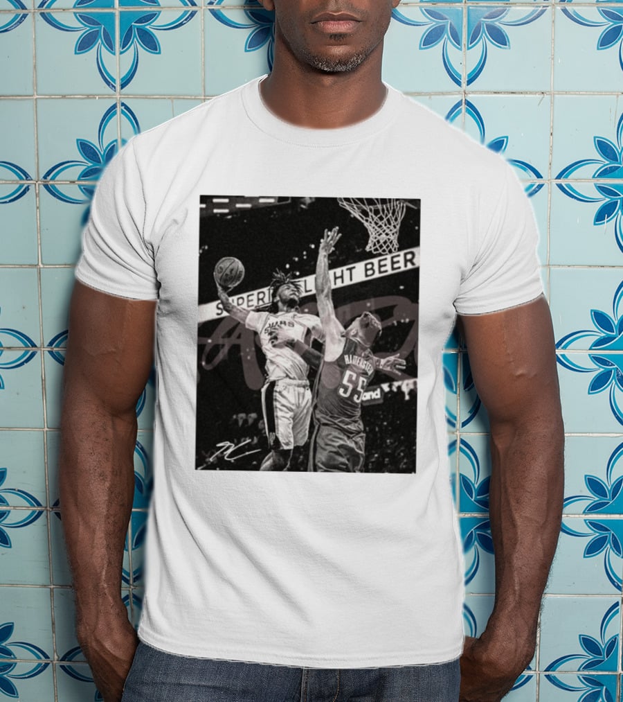 San Antonio Spurs Basketball Hartenstein 55 Player Action Photo Sport Superior Light Beer T-Shirt