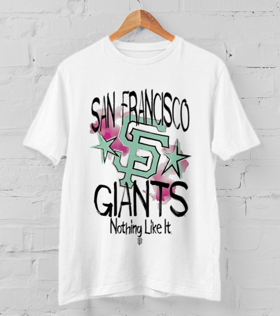 San Francisco Giants SF Stars Nothing Like It Floral Watercolor T-Shirt