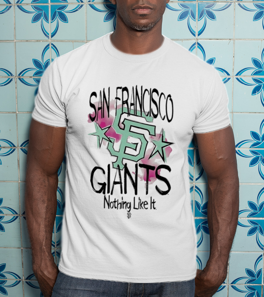 San Francisco Giants SF Stars Nothing Like It Floral Watercolor T-Shirt