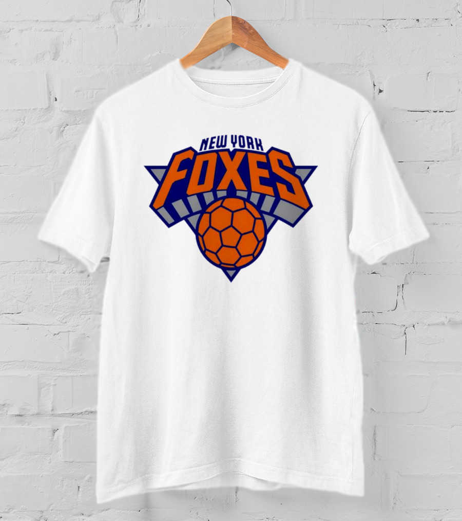 New York Foxes Basketball Soccer Emblem Hybrid T-Shirt