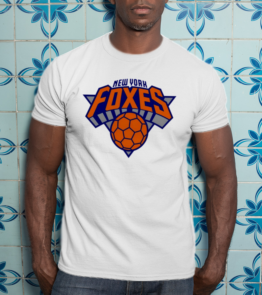 New York Foxes Basketball Soccer Emblem Hybrid T-Shirt