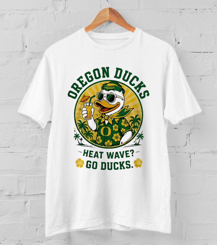 Oregon Ducks Heat Wave Go Ducks Summer Vibe T-Shirt