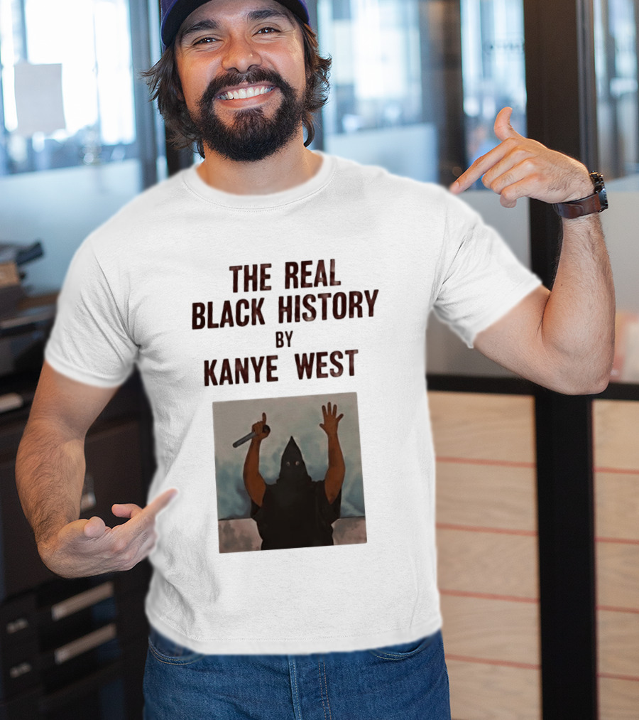 The Real Black History By Kanye West Mic Hands Up T-Shirt