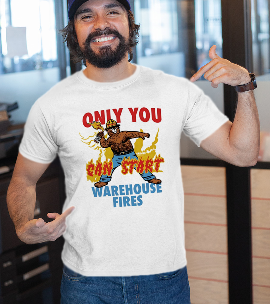Smokey Bear Only You Can Start Warehouse Fires T-Shirt