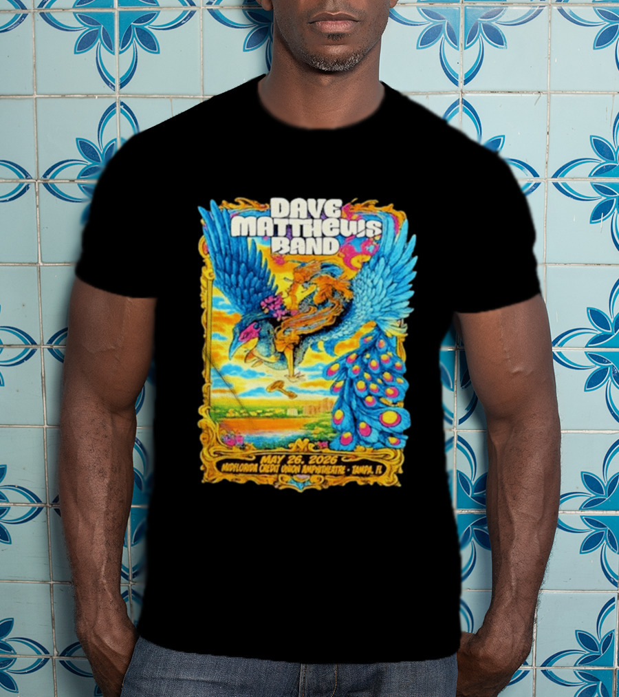 Dave Matthews Band May 26 2026 MidFlorida Credit Union Amphitheatre Tampa FL T-Shirt