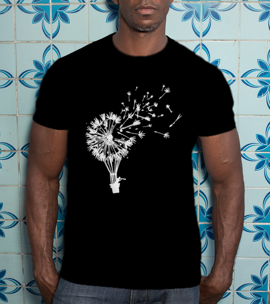 Flower Power Dandelion Fly Away Freedom Nature T-Shirt