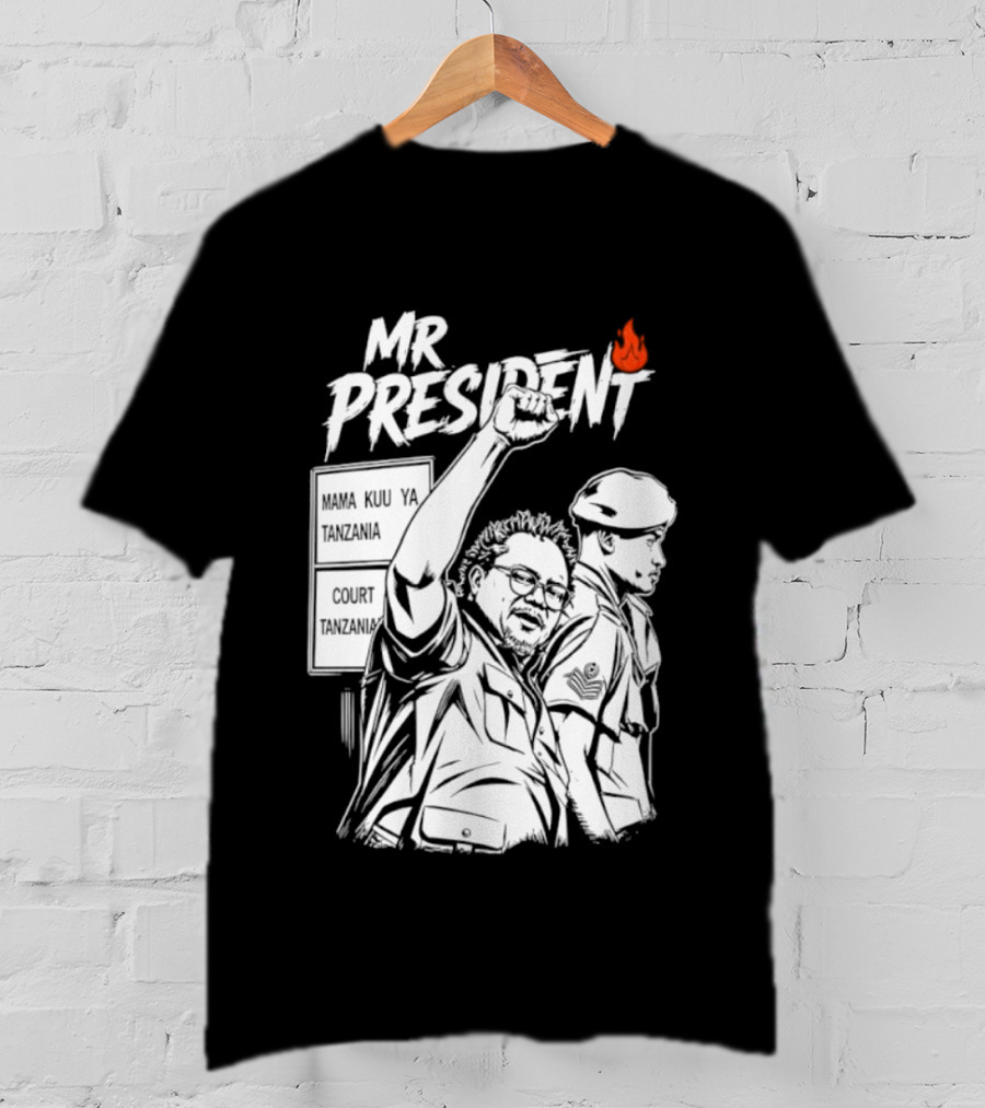 Mr President Mama Kuu Ya Tanzania Court Flame T-Shirt