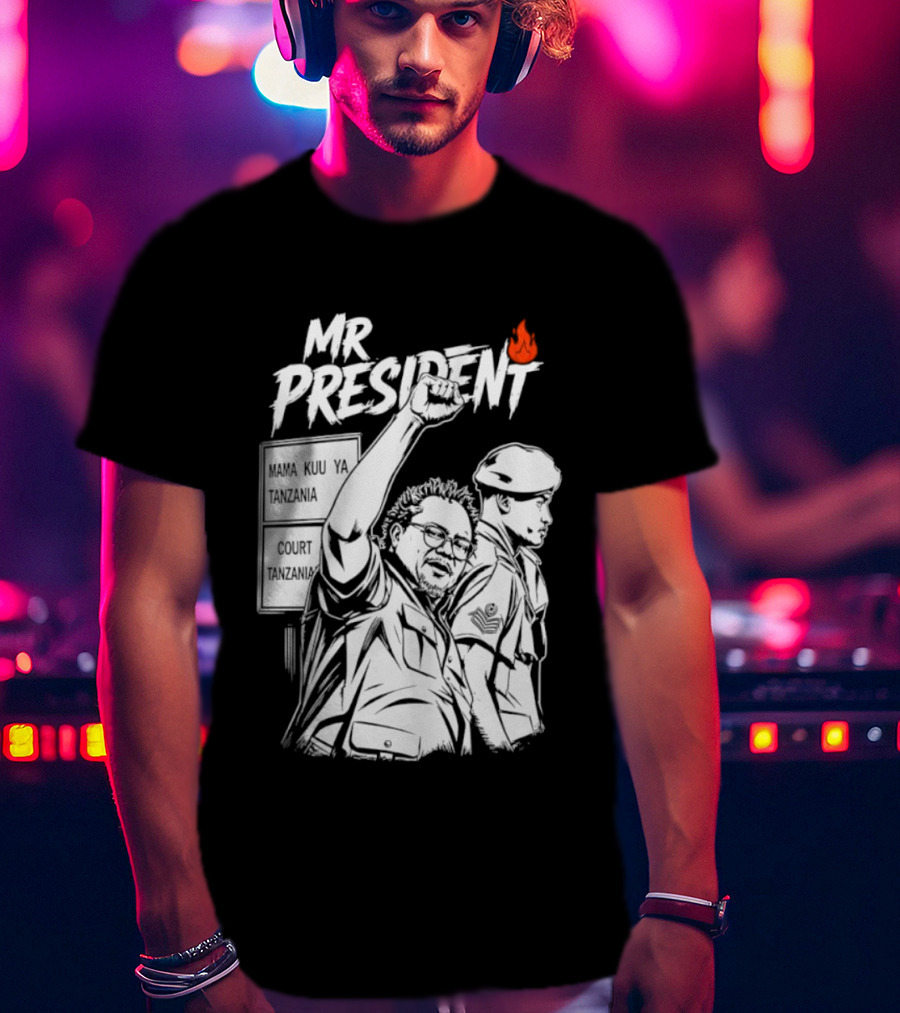 Mr President Mama Kuu Ya Tanzania Court Flame T-Shirt
